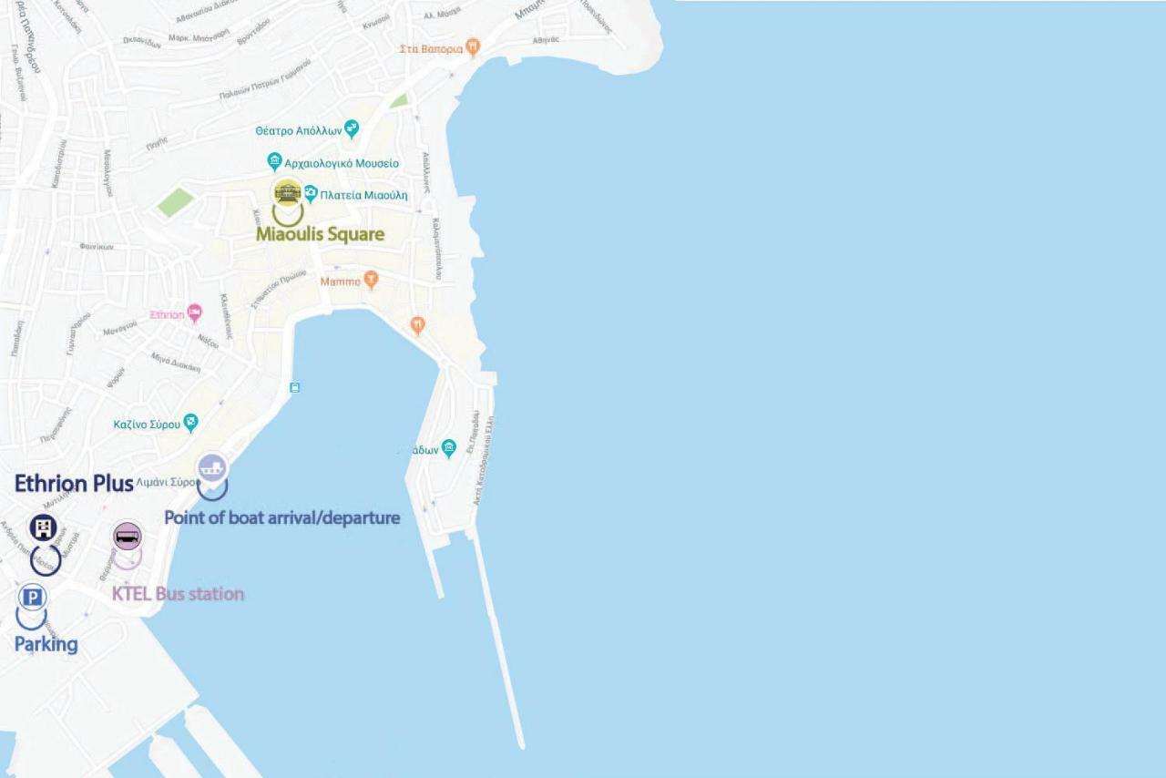 Ethrionplus Two Rooms Apartments Balconies 100 M From The Port Ermoupoli Luaran gambar